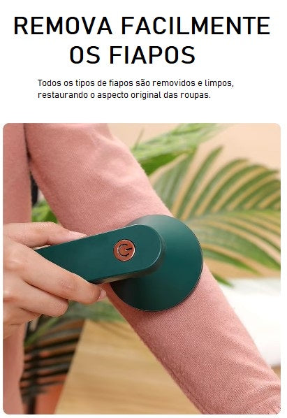 Removedor de fiapos elétrico portátil para roupas